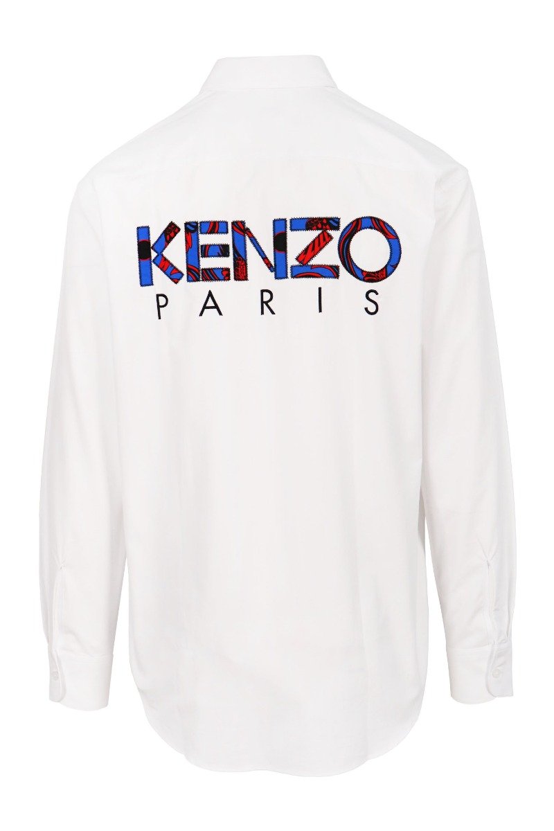 Kenzo Paris Shirt Men Fashion Long-Sleeve Cotton Casual Classic Trendy