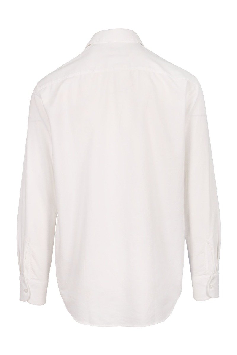 Square Logo Shirt Men Fashion Kenzo Paris Long Sleeve Casual Cotton Top