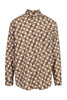 Wave Polka Shirt Cotton Semi-formal Stylish Men Trendy Long Sleeve Button Kenzo Paris