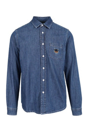 Tiger Denim Shirt Men Fashion Kenzo Paris Cotton Outwear Casual