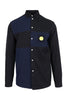 Square Logo Shirt Men Fashion Kenzo Paris Long Sleeve Casual Cotton Top