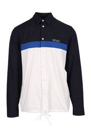 Kenzo Logo Colourblock Shirt Long Sleeve Casual