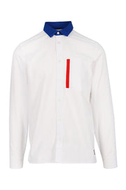 Contrasting Collar Shirt Paris Kenzo Designer Basic Casual Fashion Menswear