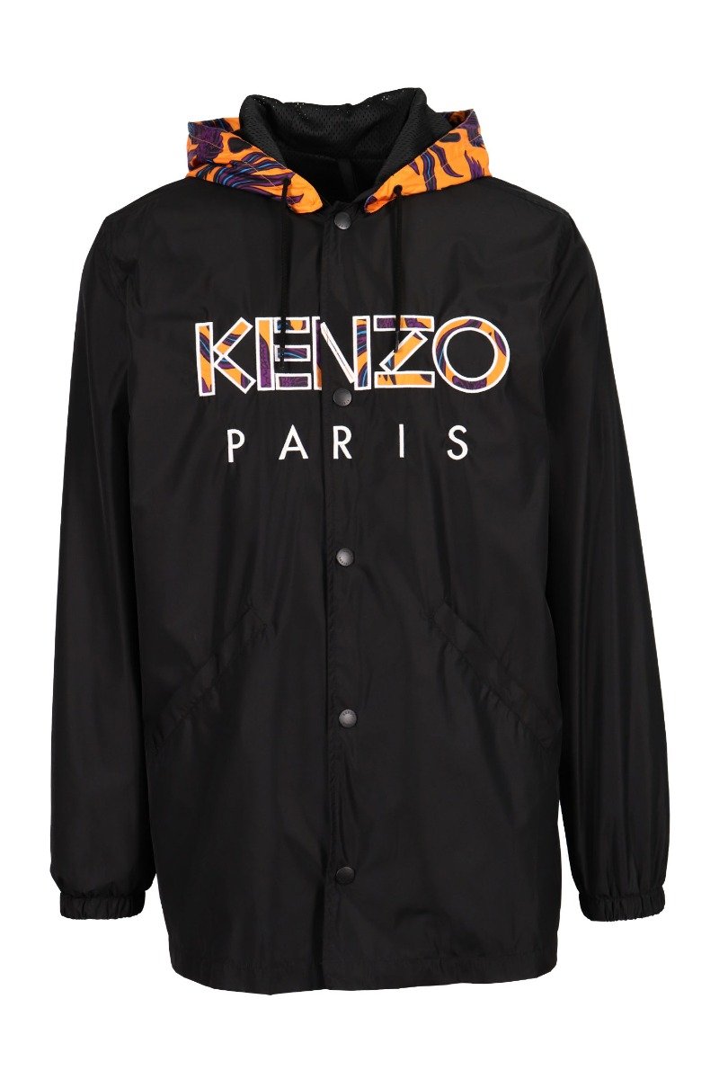 Kenzo Paris Parka Men Fashion Polyester Long-Sleeve Trendy Outwear Stylish