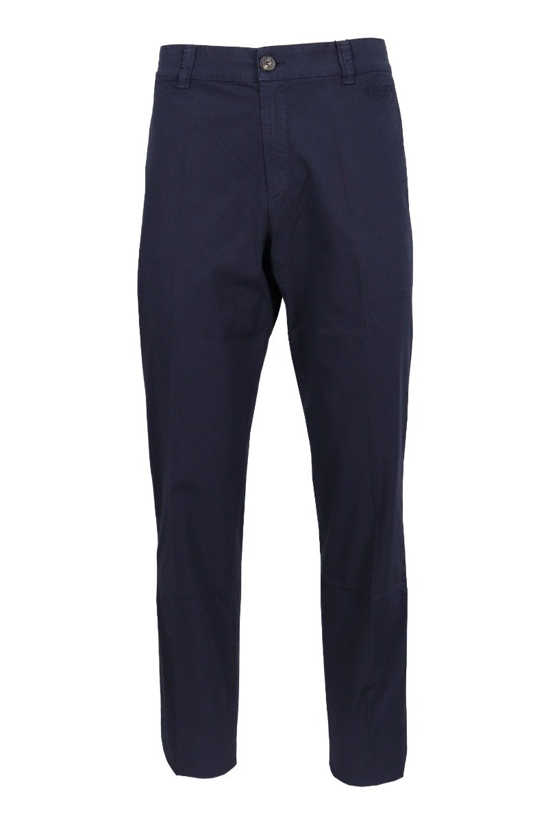Stretch Cotton Chinos Men Fashion Kenzo Paris Fitted Long Pants Formal Casual