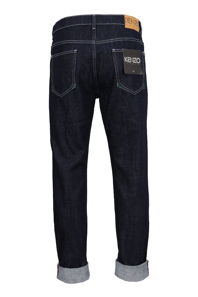 Skinny Jeans Men Fashion Kenzo Paris Denim Long Pants Cotton Casual