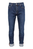Slim Fit Jeans Men Fashion Kenzo Paris Denim Cotton Pants Casual