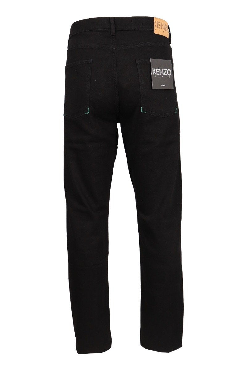 Bamboo Tiger Badge Pant Cotton Long Pants Casual Basic Fashion Prints Logo Pattern