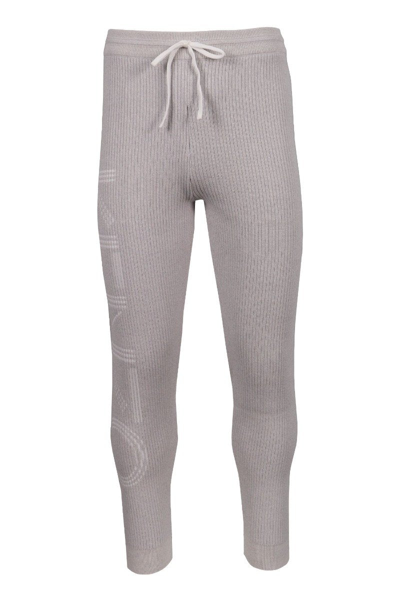 Kenzo Logo Knit Sweatpant Men Fashion Cotton-Blend Long-Pants Casual Trendy Sporty Classic