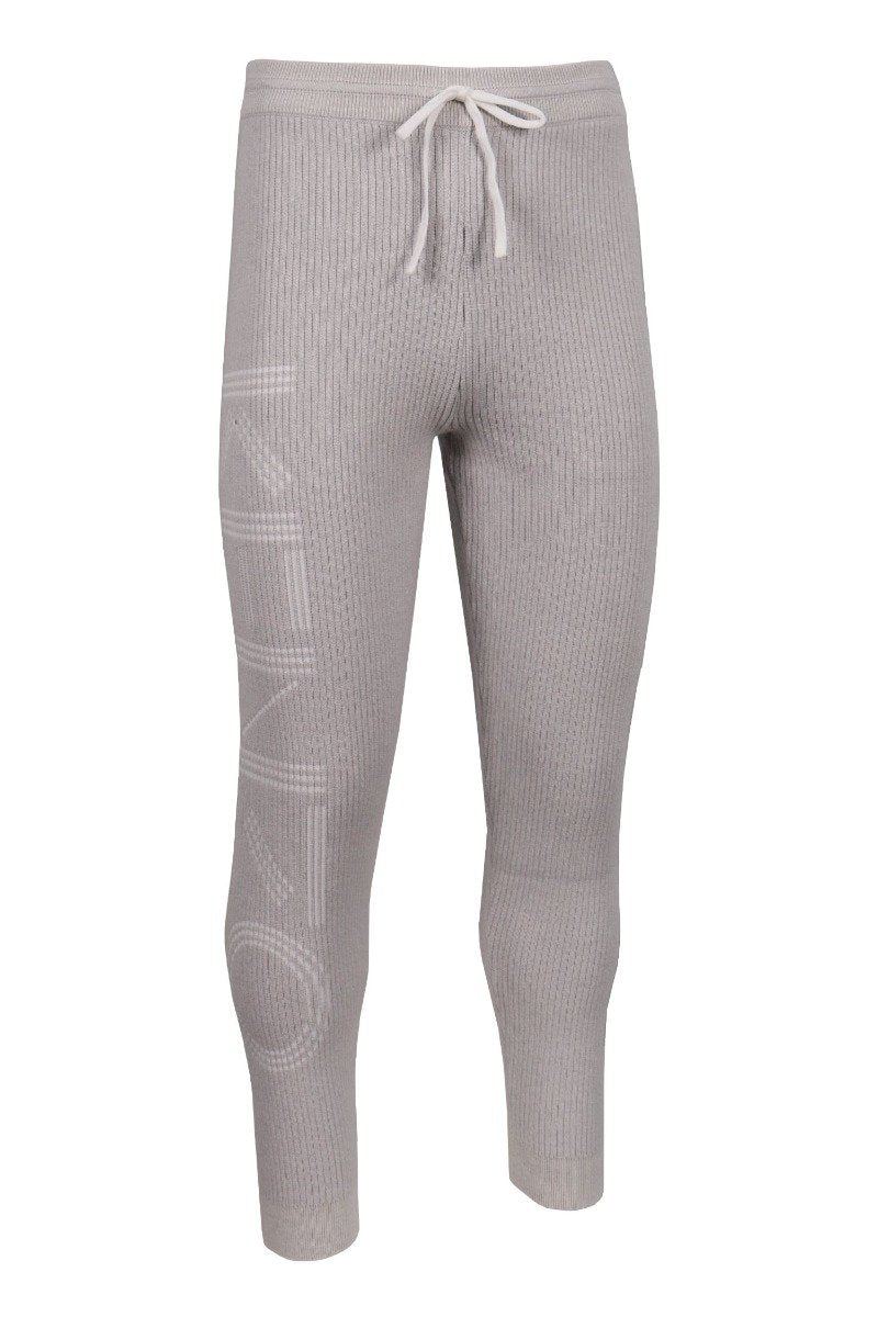 Kenzo Logo Knit Sweatpant Men Fashion Cotton-Blend Long-Pants Casual Trendy Sporty Classic