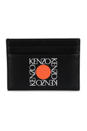Kenzo Square Logo Card Holder Men Fashion Calf-Leather Accessories Pocket
