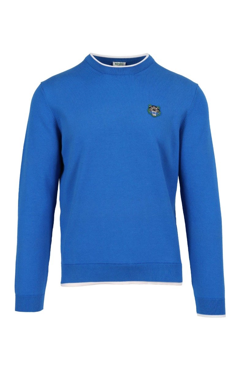 Tiger Sweater Men Fashion Kenzo Paris Cotton Blend Long Sleeve Top