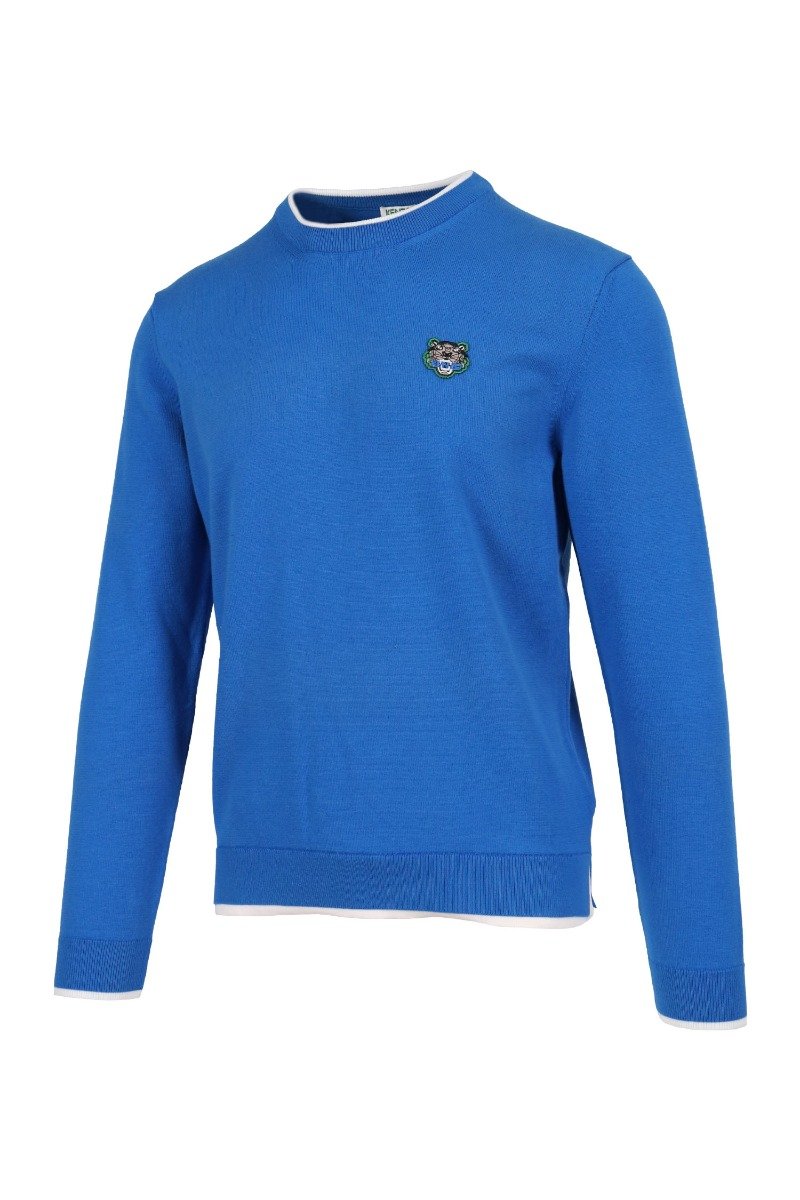 Tiger Sweater Men Fashion Kenzo Paris Cotton Blend Long Sleeve Top