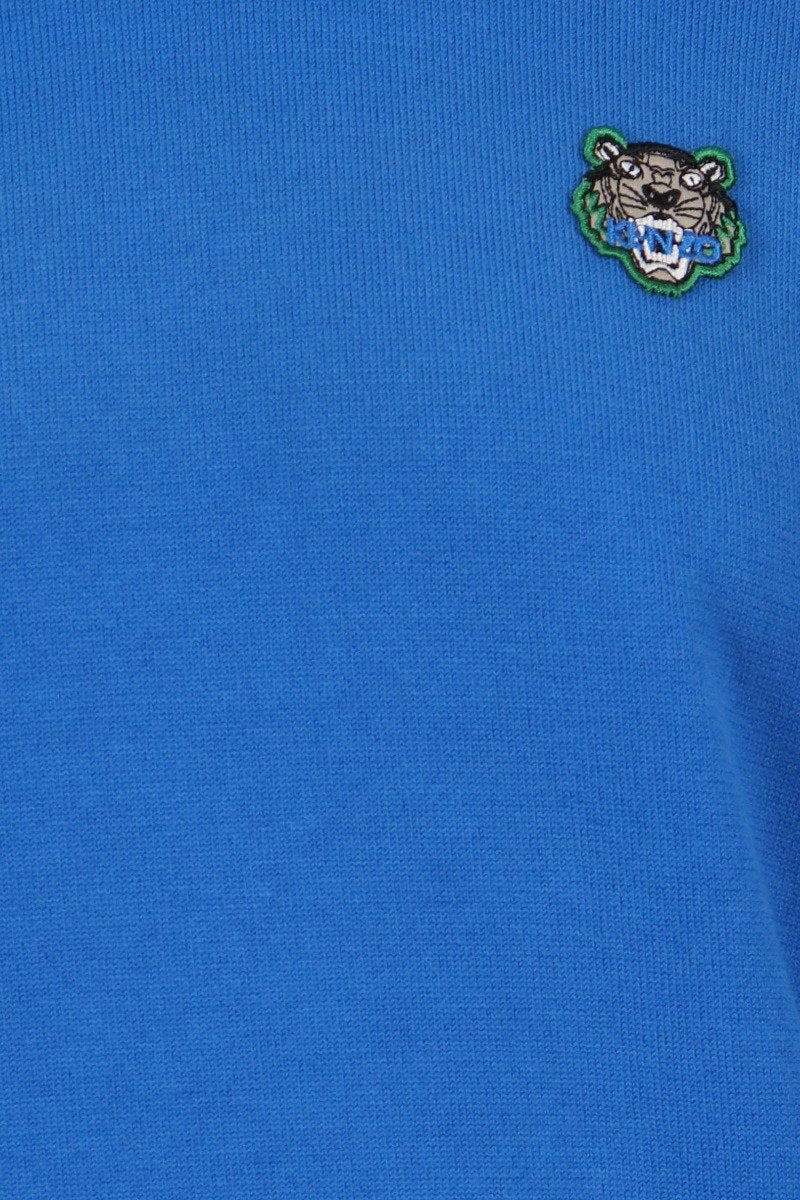 Tiger Sweater Men Fashion Kenzo Paris Cotton Blend Long Sleeve Top