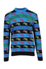 Allover Jumping Tiger Sweater Embroidery Winter Long Sleeves Prints Fashion Men Women 
