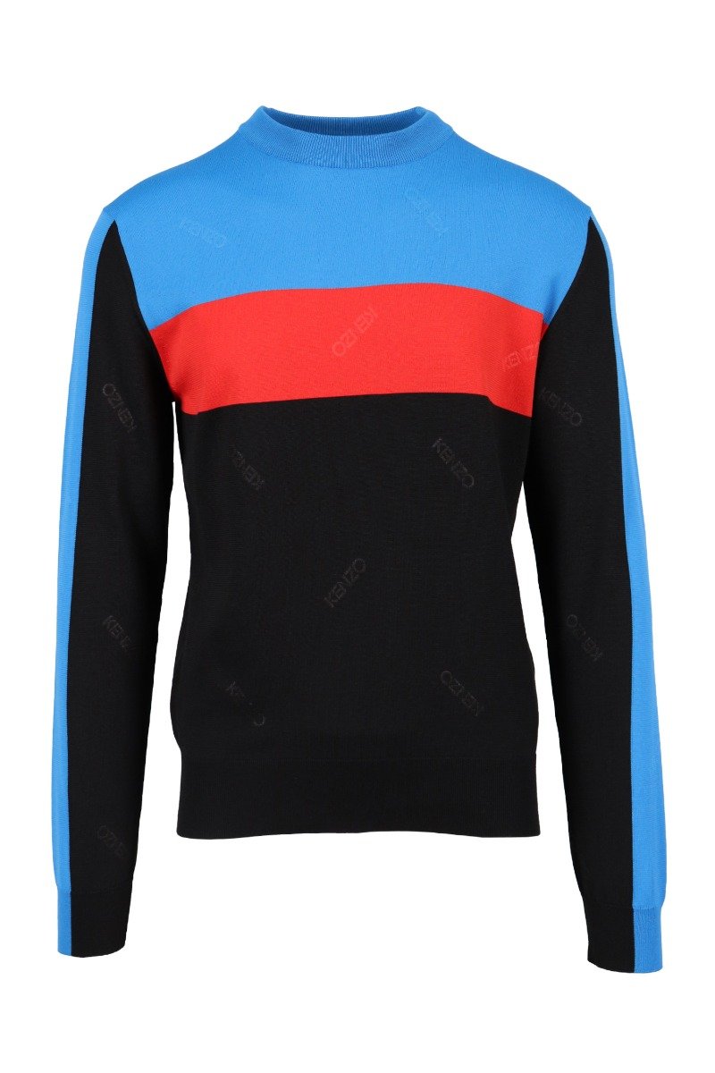 Colourblock Sweater Paris Kenzo Designer Basic Casual Fashion Menswear