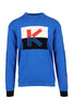 K Colourblock Sweater Kenzo Comfy Long Sleeve Casual Sweater