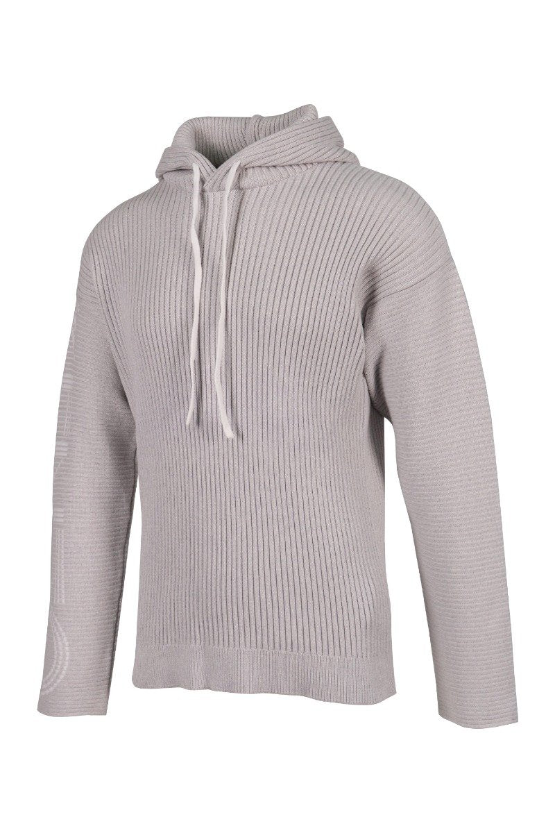 Kenzo Logo Knit Hoodie Men Fashion Long-Sleeve Cotton-Blend Casual-Fit Chic Trendy