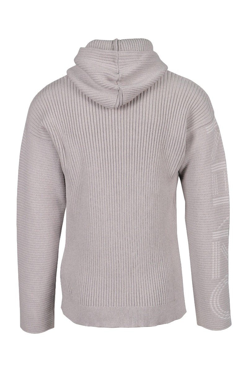 Kenzo Logo Knit Hoodie Men Fashion Long-Sleeve Cotton-Blend Casual-Fit Chic Trendy