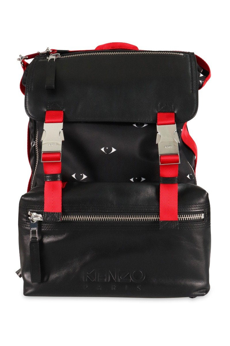 Multi Eye Backpack Men Fashion Kenzo Paris Polyester Bag Travel Outing Casual