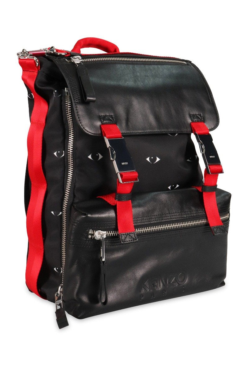 Multi Eye Backpack Men Fashion Kenzo Paris Polyester Bag Travel Outing Casual