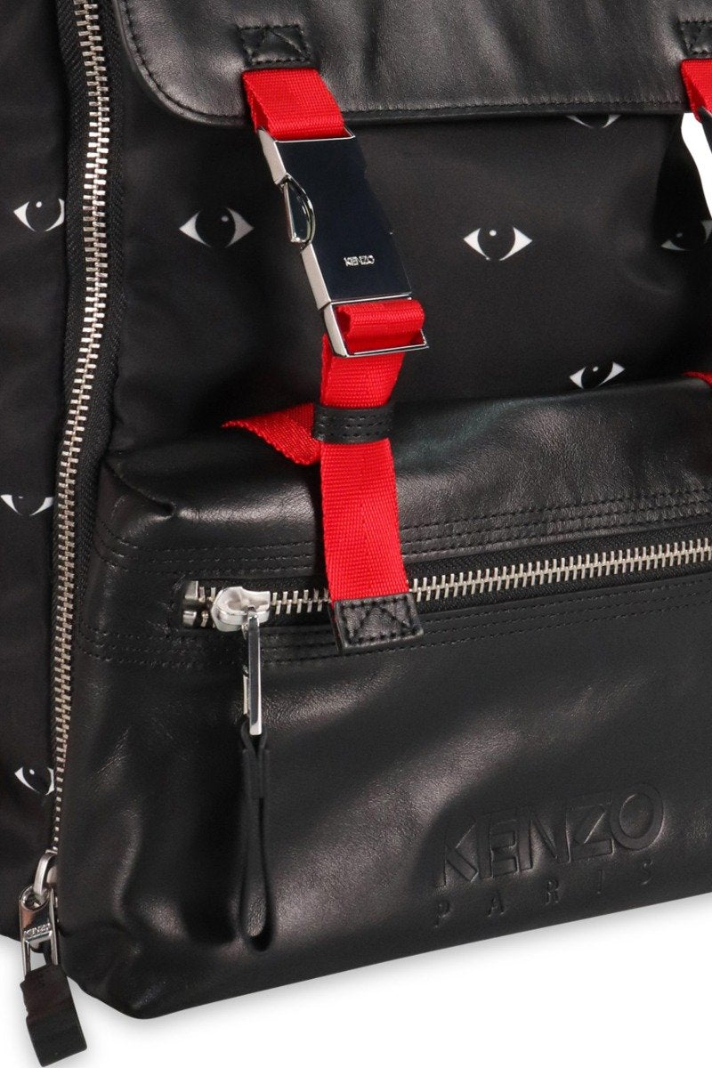 Multi Eye Backpack Men Fashion Kenzo Paris Polyester Bag Travel Outing Casual