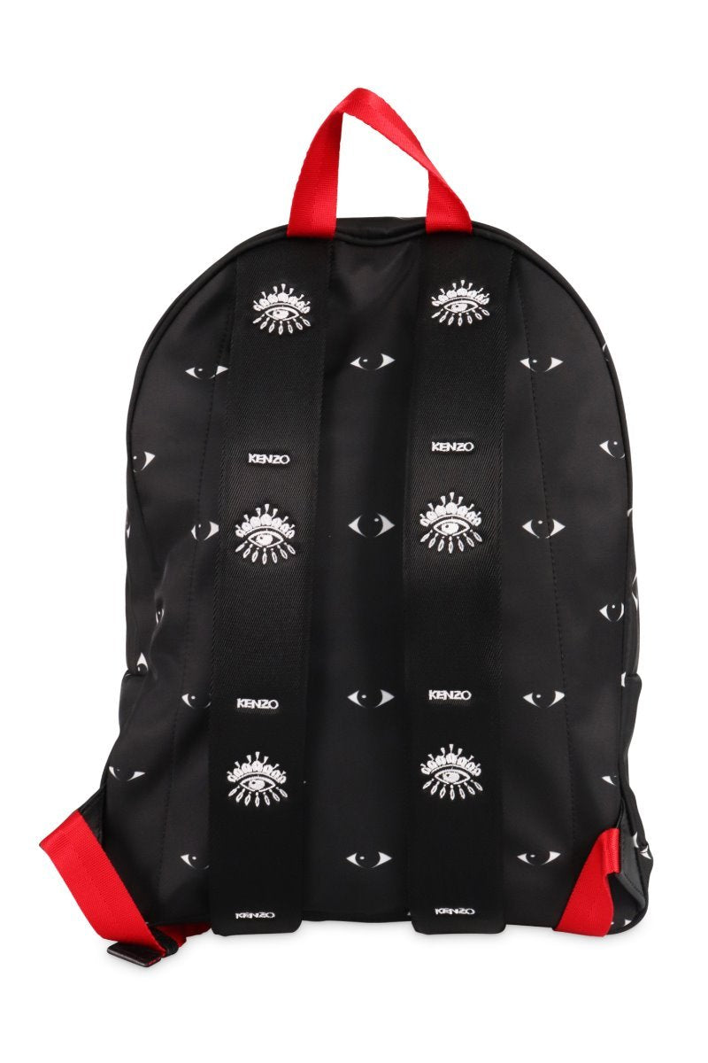 Multi Eye Backpack Men Fashion Kenzo Paris Nylon Bag Travel Outing Casual