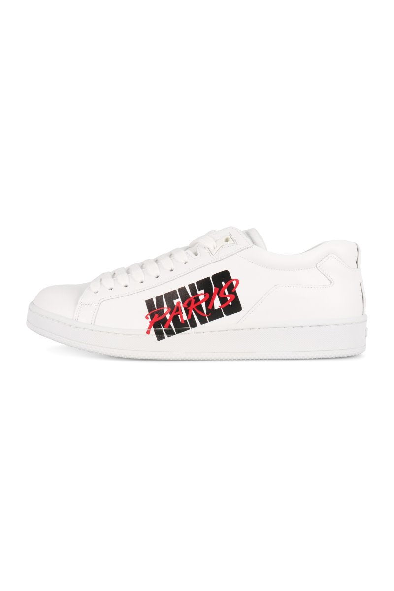 Kenzo Paris Tennix Sneaker Men Fashion Calf-Leather Footwear Casual Classic Streetwear