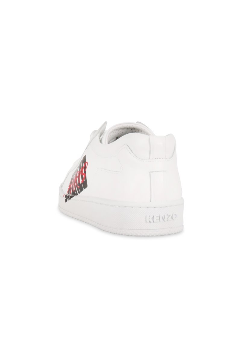 Kenzo Paris Tennix Sneaker Men Fashion Calf-Leather Footwear Casual Classic Streetwear