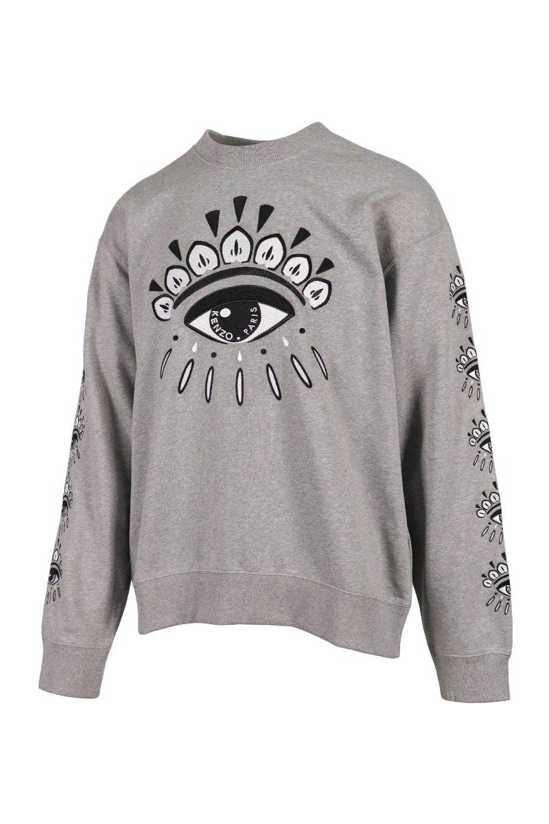Multi Eye Sweatshirt Men Fashion Kenzo Paris Cotton Long-Sleeve Comfort Casual