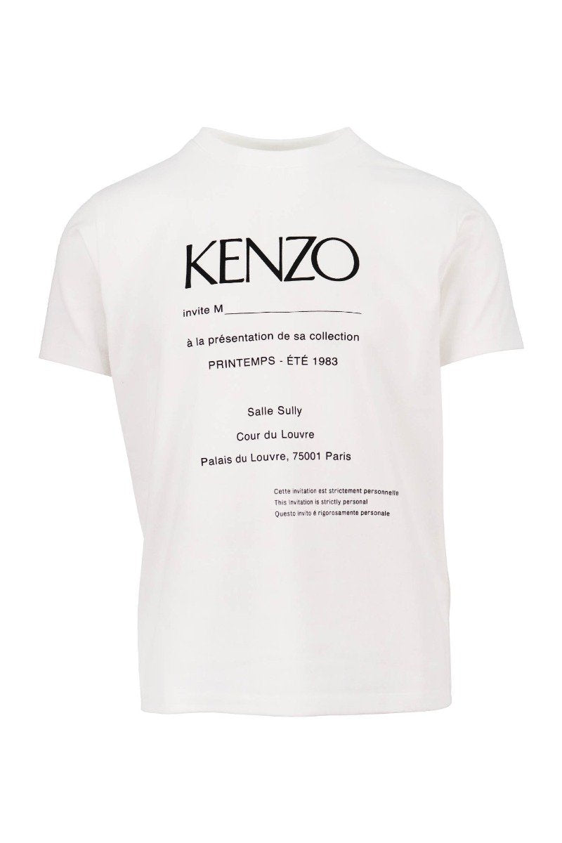 Invitation T-Shirt Kenzo Classic Basic Text Tee
