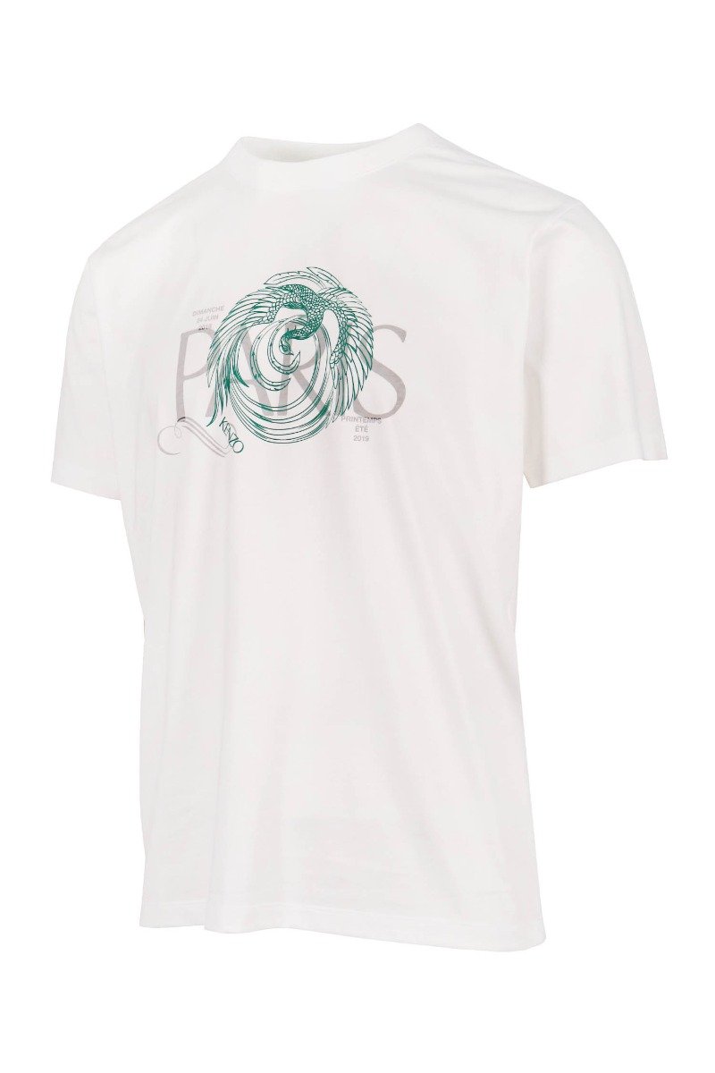 Phoenix T-Shirt Men Fashion Kenzo Paris Short-Sleeve Cotton Casual Tee