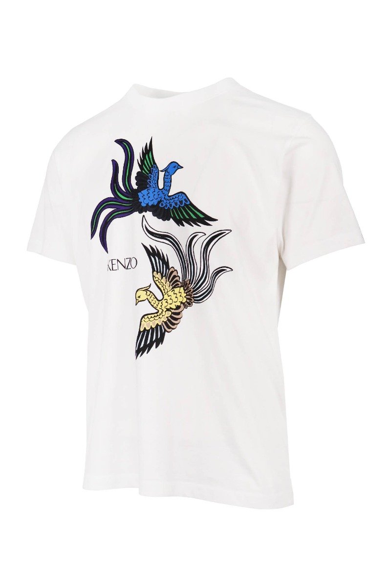 Flying Phoenix T-Shirt Kenzo Paris Short Sleeves Basic Casual 