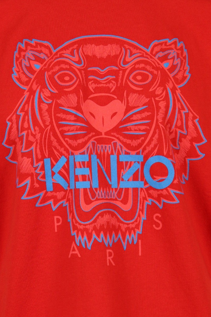 Tiger T-Shirt Kenzo Paris Cotton Short Sleeve Daily Casual Fashion 