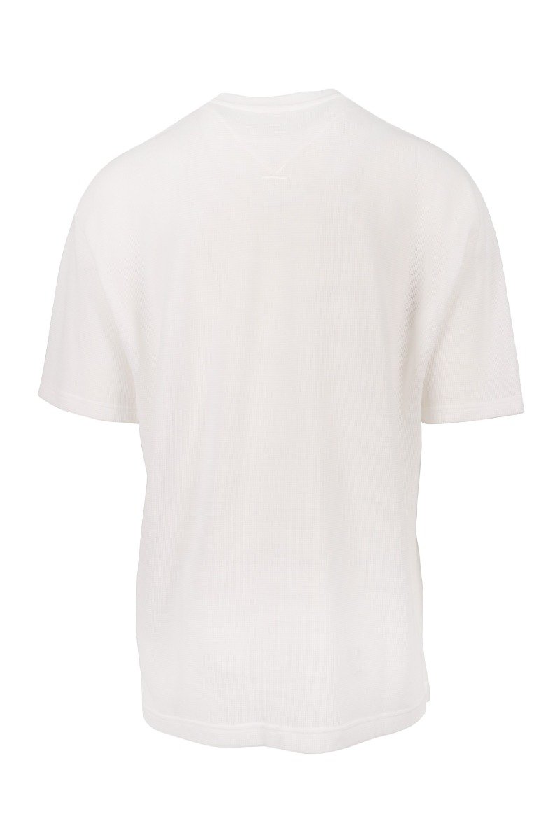 Square Logo T-Shirt Men Fashion Kenzo Paris Short Sleeve Sheer Top Casual Style