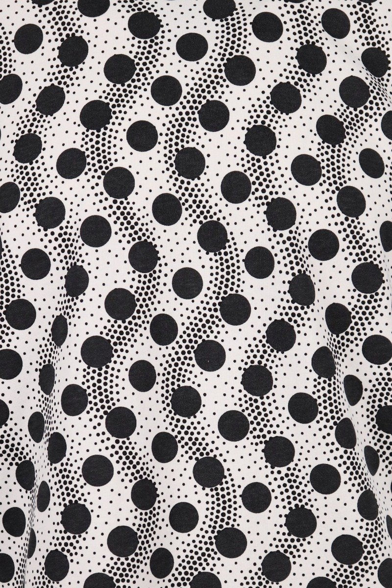 Wave Polka T-Shirt Cotton Kenzo Paris Short Sleeves Casual Stylish Trendy