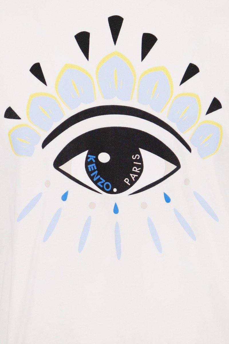 Eye T-shirt Kenzo Paris Short Sleeves Top Unisex Men Women Basic Casual 