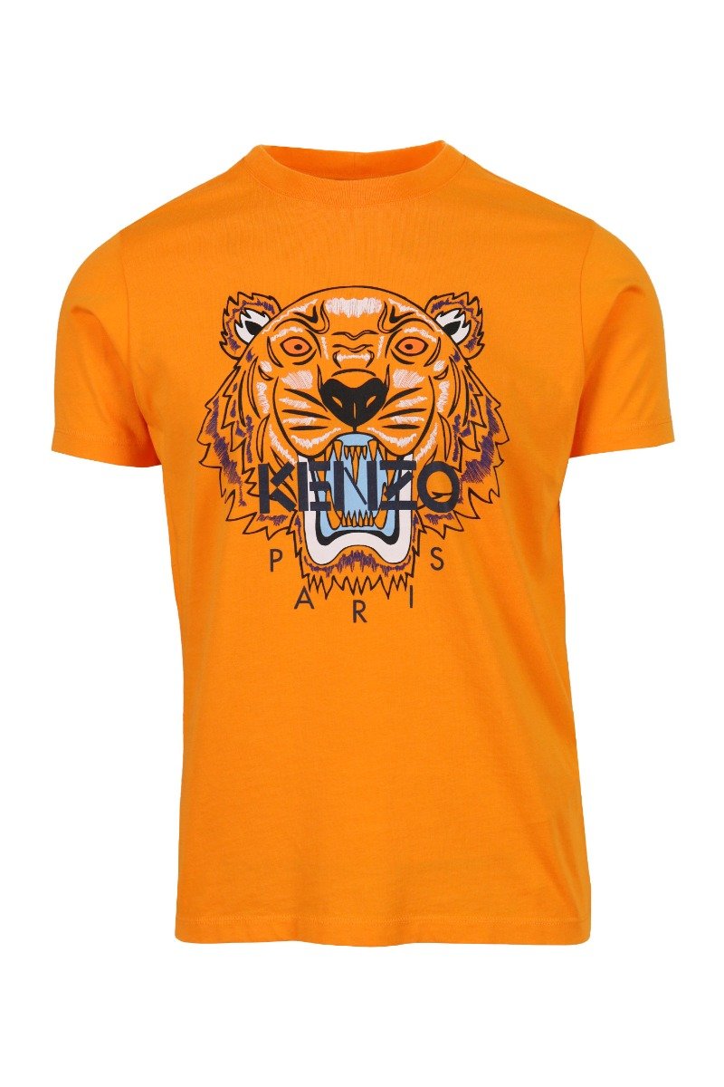 Tiger T-Shirt Kenzo Paris Cotton Short Sleeve Straight Cut Daily Casual Fashion 