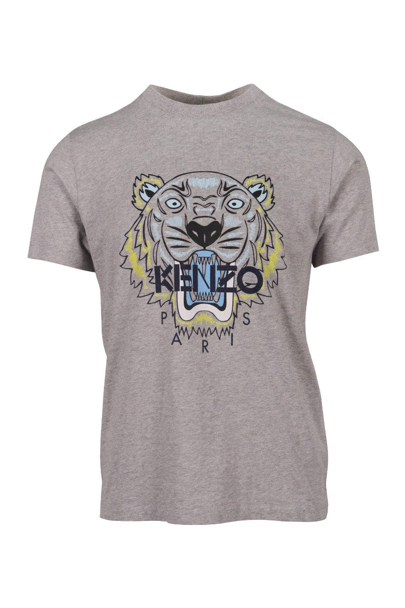 Tiger T-Shirt Kenzo Paris Cotton Short Sleeve Straight Cut Daily Casual Fashion 