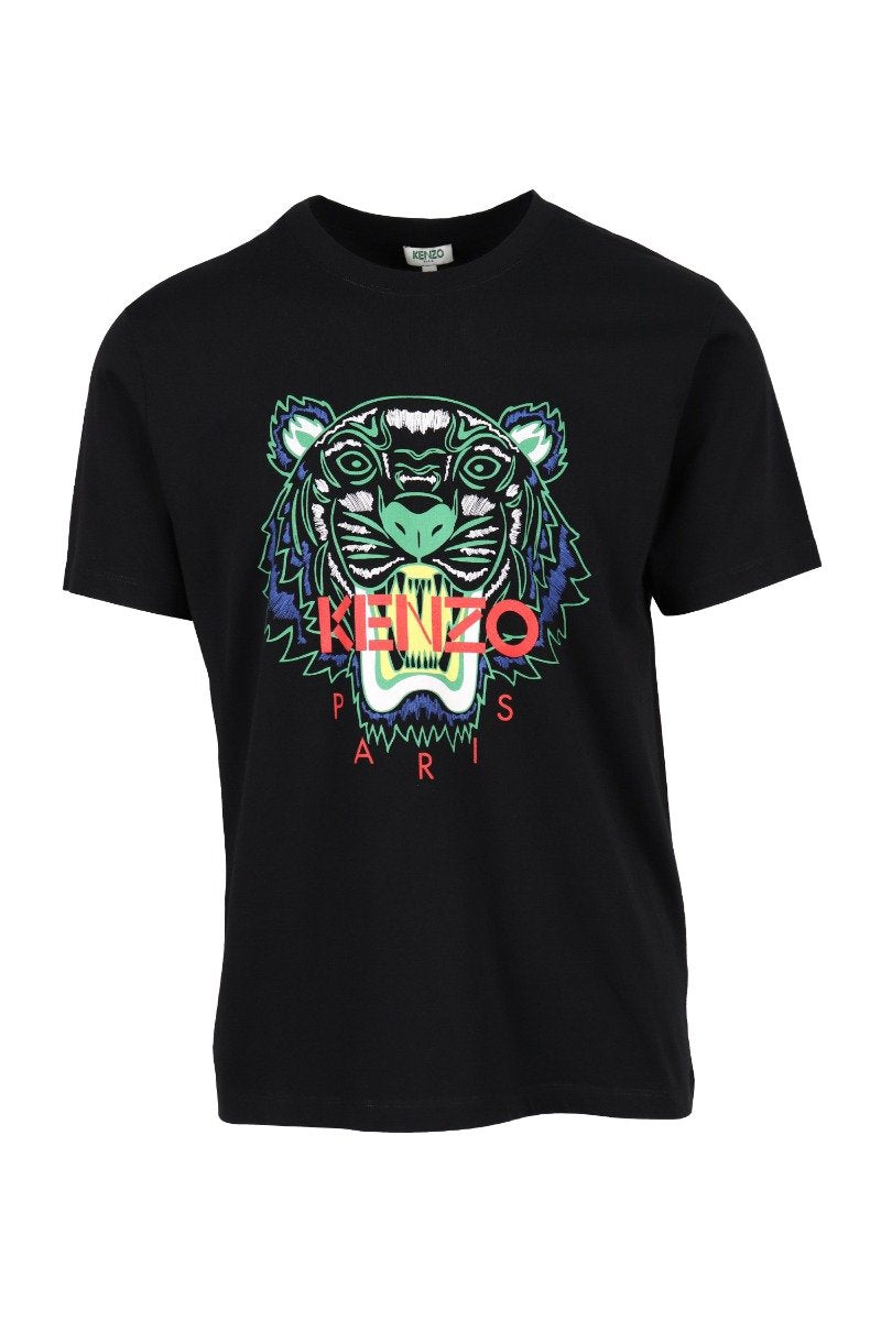 Tiger T-Shirt Kenzo Paris Cotton Short Sleeve Straight Cut Daily Casual Fashion 