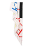 Kenzo Square Logo Scarf Women Fashion Accessories Silk Stylish