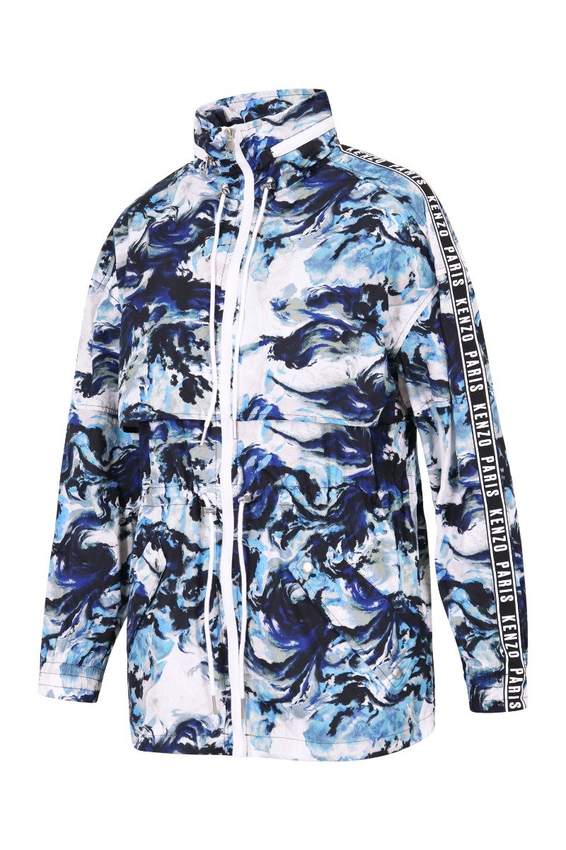 Kenzo World Jacket Men Fashion Kenzo Paris Polyester Long-Sleeve Hipster Trendy Casual Outwear