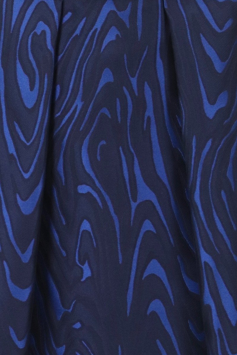 Moire Tiger Jacquard Skirt Women Fashion Kenzo Paris Polyester-Blend Pleated Short Dark
