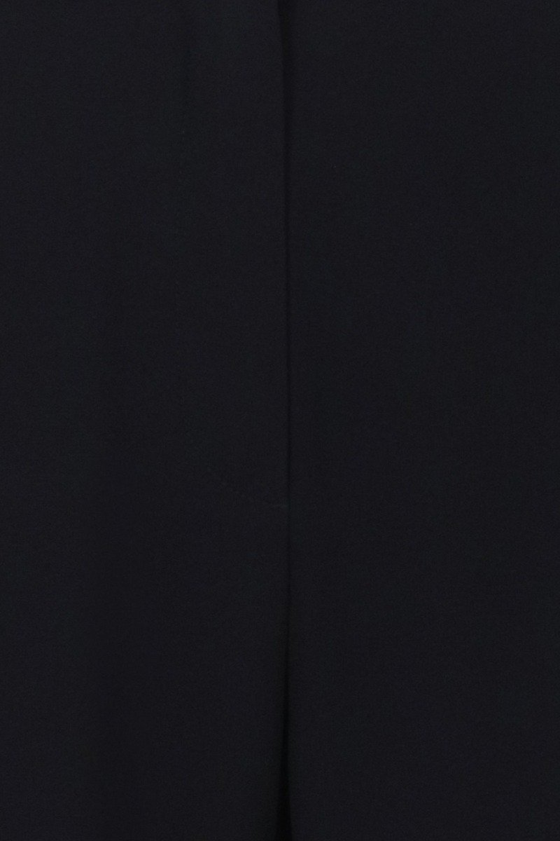 Colourblock Crepe Pant Long Pants Fashion Basic Bottoms