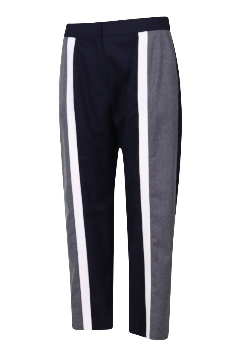Colourblock Flannel Pant Fashion Bottoms Long Pants Basic