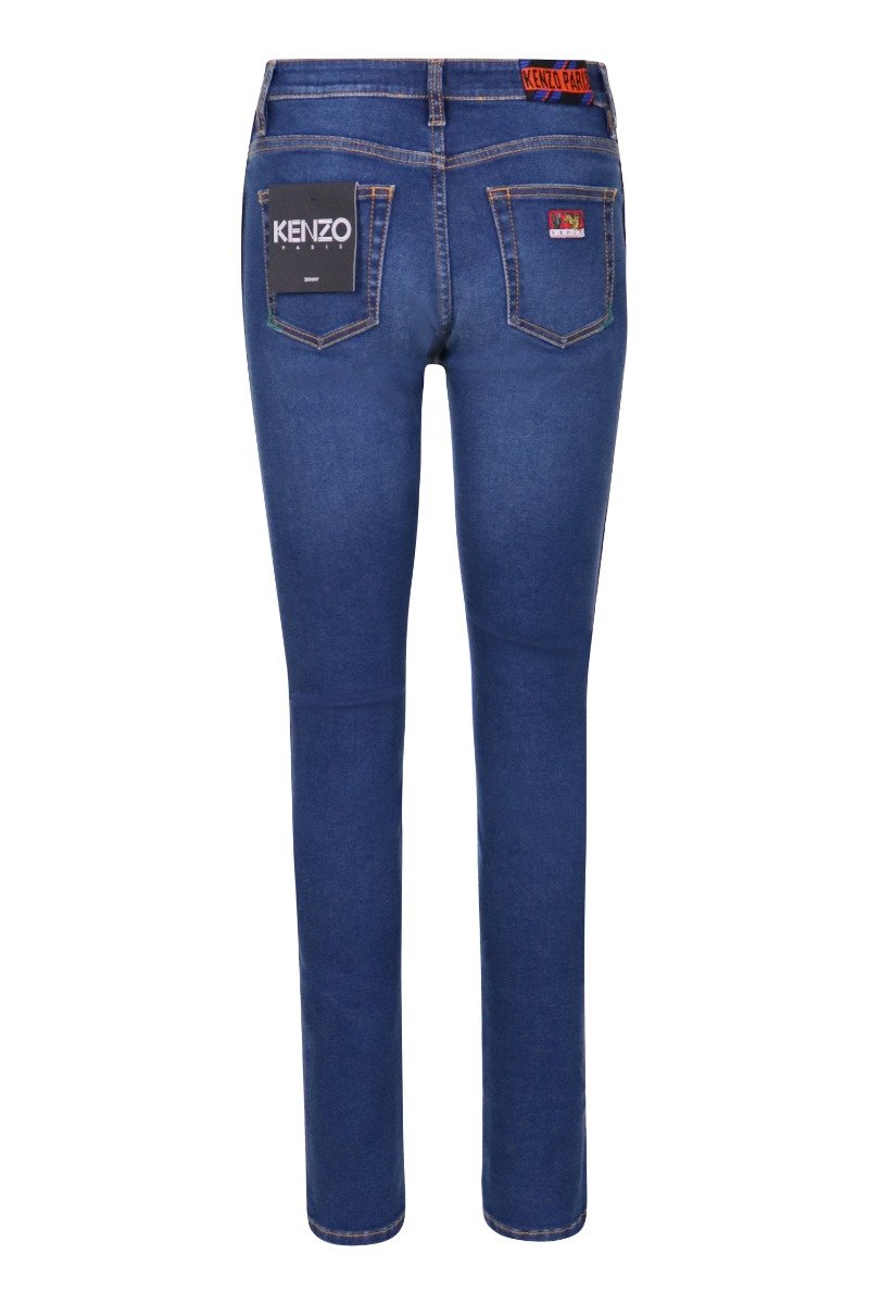 Denim Skinny Jeans Kenzo Fashion Basic Casual Bottoms 