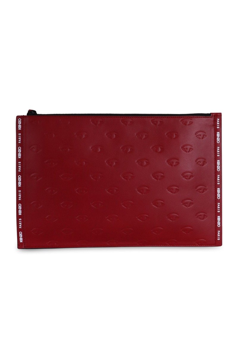 Multi Eye Clutch Women Fashion Kenzo Paris Calf-Leather Handhold Accessories Bag