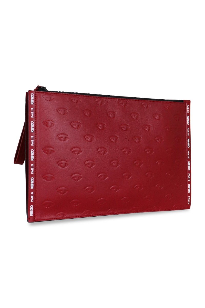 Multi Eye Clutch Women Fashion Kenzo Paris Calf-Leather Handhold Accessories Bag