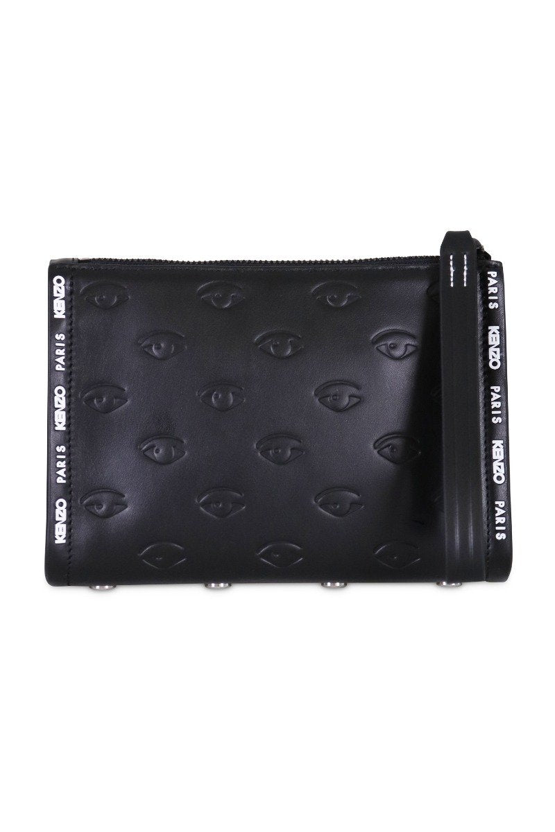 Multi Eye Clutch Women Fashion Kenzo Paris Calf-Leather Handhold Accessories Bag
