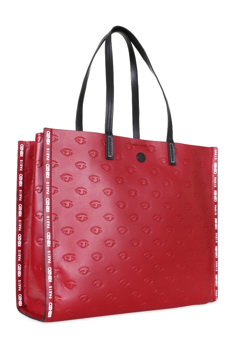 Multi Eye Tote Bag Women Fashion Kenzo Paris Calf-Leather Accessories Handbag Mature